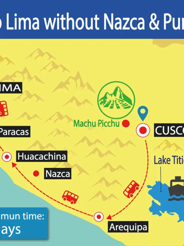 Bus Cusco to Lima without Nazca and Puno | Hop On Hop Off | Best Prices | Tour Bus | Shuttle Bus Peru | Wayki Bus