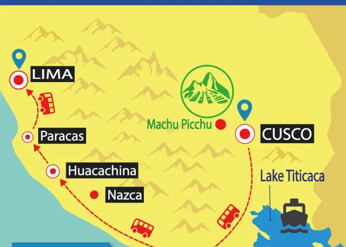 Bus Cusco to Lima without Nazca and Puno | Hop On Hop Off | Best Prices | Tour Bus | Shuttle Bus Peru | Wayki Bus