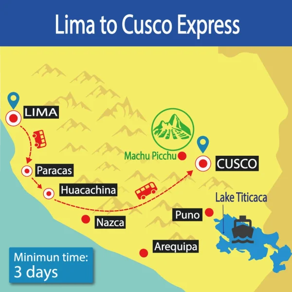 Bus Lima to Cusco Express | Hop On Hop Off | Best Prices | Tour Bus | Shuttle Bus Peru | Wayki Bus