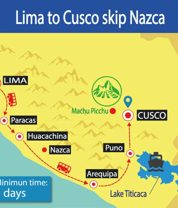 Bus Lima to Cusco without Nazca | Hop On Hop Off | Best Prices | Tour Bus | Shuttle Bus Peru | Wayki Bus