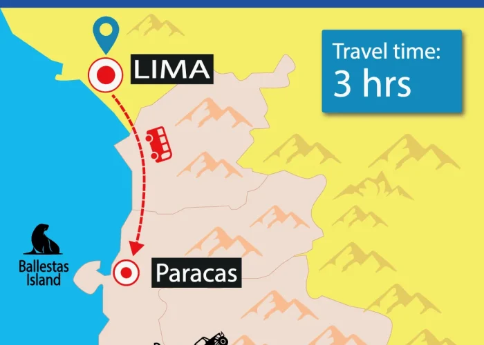 Bus Lima to Paracas | Shuttle Bus | Door to Door | Cheap Prices | Backpackers | Wayki Bus