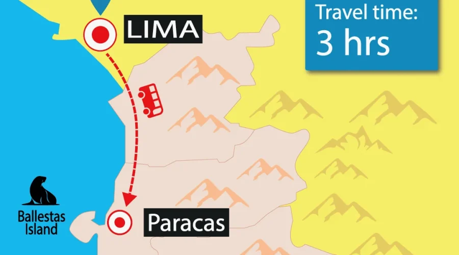 Bus Lima to Paracas | Shuttle Bus | Door to Door | Cheap Prices | Backpackers | Wayki Bus