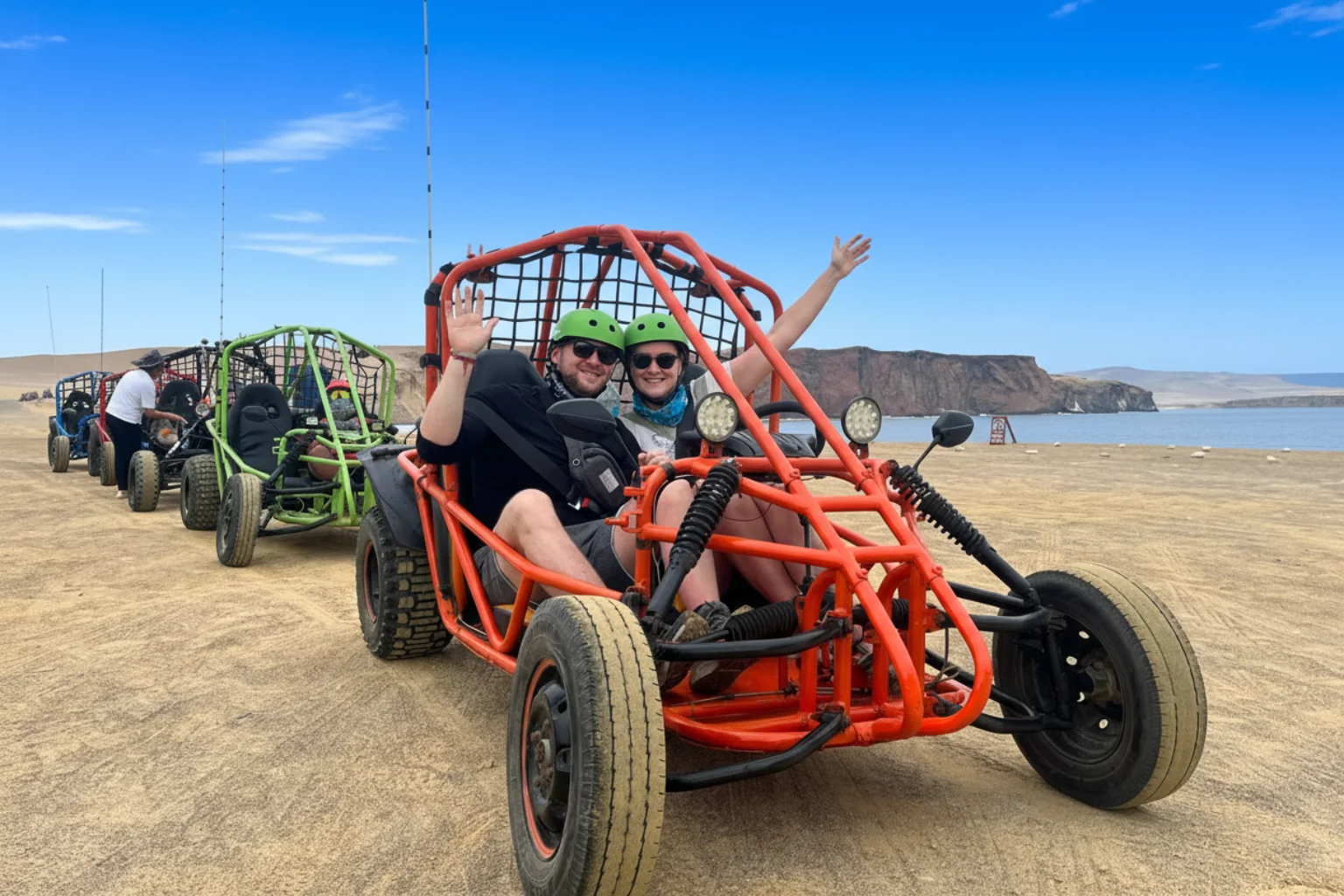 Mini Buggy tour during The Paracas National Reserve Tour - Lima to Paracas Bus - Wayki Bus