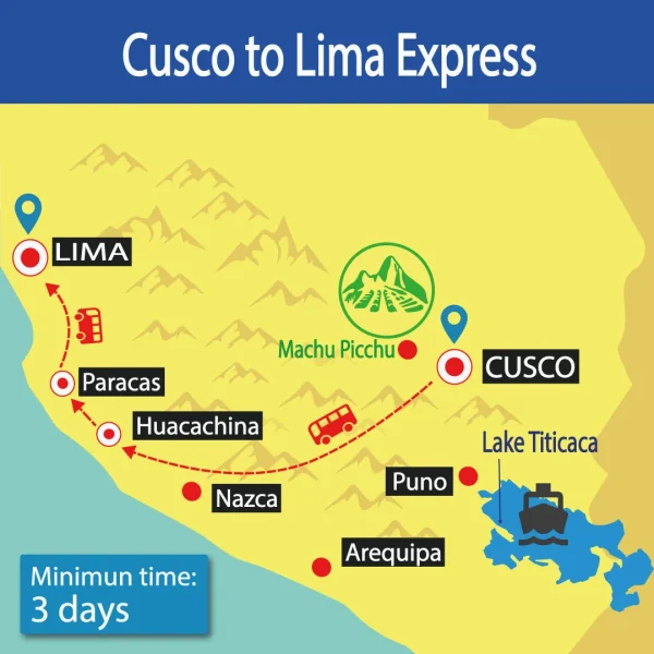 Bus Cusco to Lima Express | Hop On Hop Off | Best Prices | Tour Bus | Shuttle Bus Peru | Wayki Bus